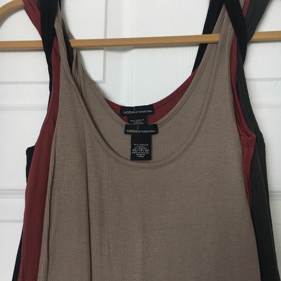 Tank ribbed knee length dresses
